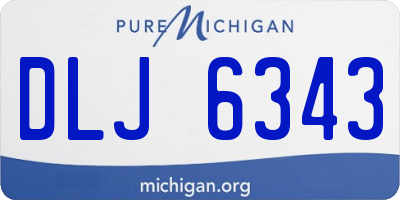 MI license plate DLJ6343