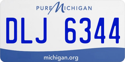 MI license plate DLJ6344