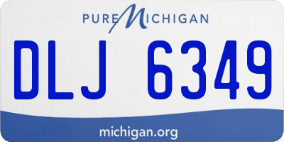 MI license plate DLJ6349