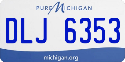 MI license plate DLJ6353