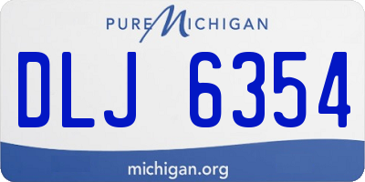 MI license plate DLJ6354