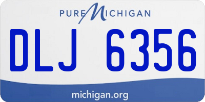 MI license plate DLJ6356