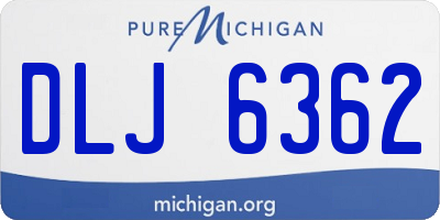 MI license plate DLJ6362