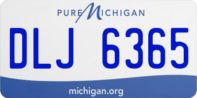 MI license plate DLJ6365