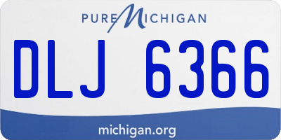 MI license plate DLJ6366