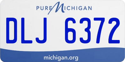 MI license plate DLJ6372