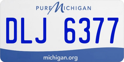 MI license plate DLJ6377