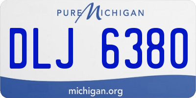 MI license plate DLJ6380