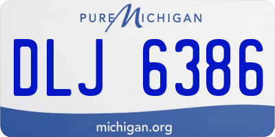 MI license plate DLJ6386