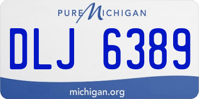 MI license plate DLJ6389