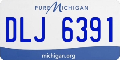 MI license plate DLJ6391