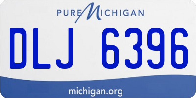 MI license plate DLJ6396