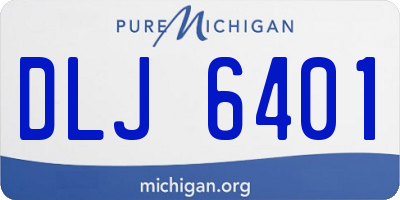 MI license plate DLJ6401