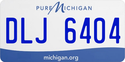 MI license plate DLJ6404