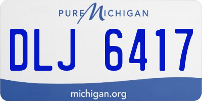 MI license plate DLJ6417