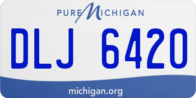 MI license plate DLJ6420