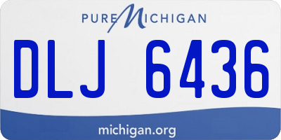 MI license plate DLJ6436
