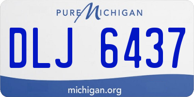 MI license plate DLJ6437
