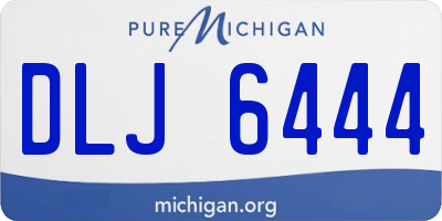 MI license plate DLJ6444