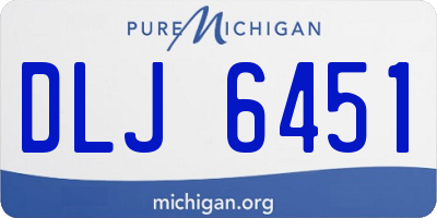 MI license plate DLJ6451