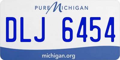 MI license plate DLJ6454