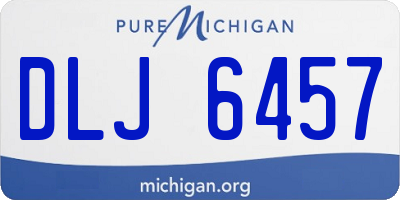 MI license plate DLJ6457