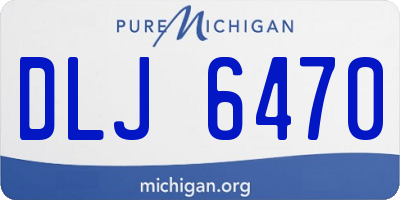 MI license plate DLJ6470