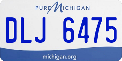 MI license plate DLJ6475