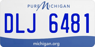 MI license plate DLJ6481