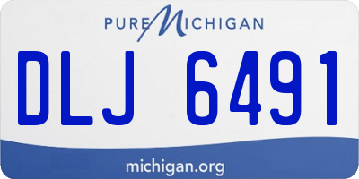 MI license plate DLJ6491