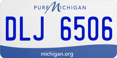 MI license plate DLJ6506