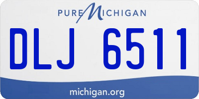 MI license plate DLJ6511