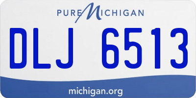 MI license plate DLJ6513