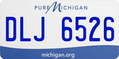 MI license plate DLJ6526
