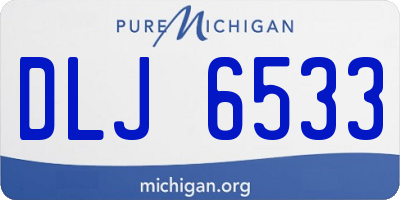 MI license plate DLJ6533