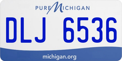 MI license plate DLJ6536