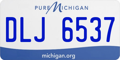 MI license plate DLJ6537