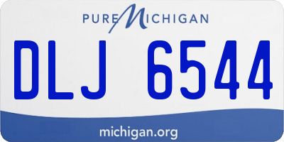 MI license plate DLJ6544