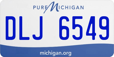 MI license plate DLJ6549