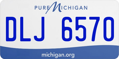 MI license plate DLJ6570