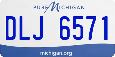 MI license plate DLJ6571