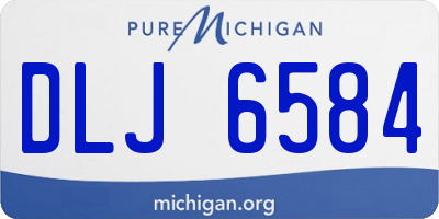 MI license plate DLJ6584