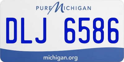 MI license plate DLJ6586