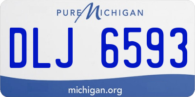 MI license plate DLJ6593