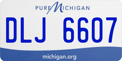 MI license plate DLJ6607