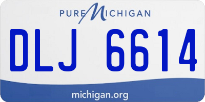 MI license plate DLJ6614