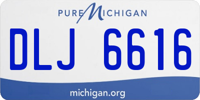 MI license plate DLJ6616