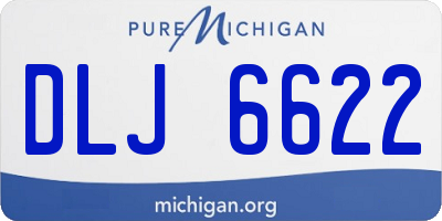 MI license plate DLJ6622