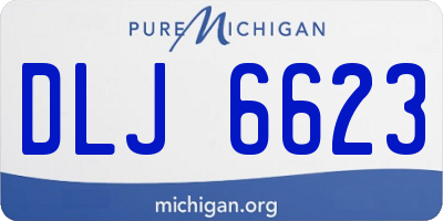 MI license plate DLJ6623