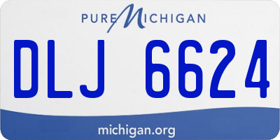 MI license plate DLJ6624
